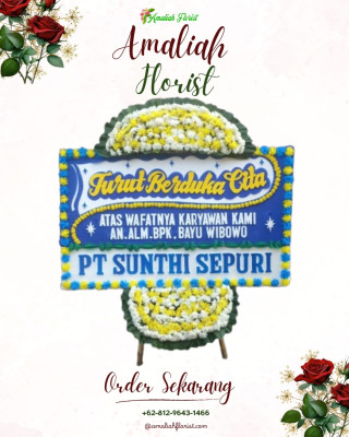 Papan Bunga Duka di Kepuh