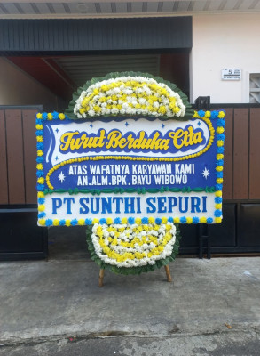 Papan Bunga Duka di Kepuh